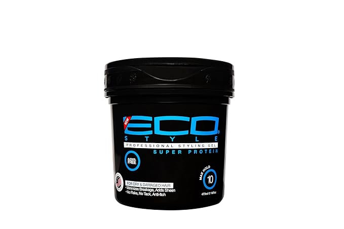 Eco Style Styling Gel Super Protein, Black, 16 Ounce