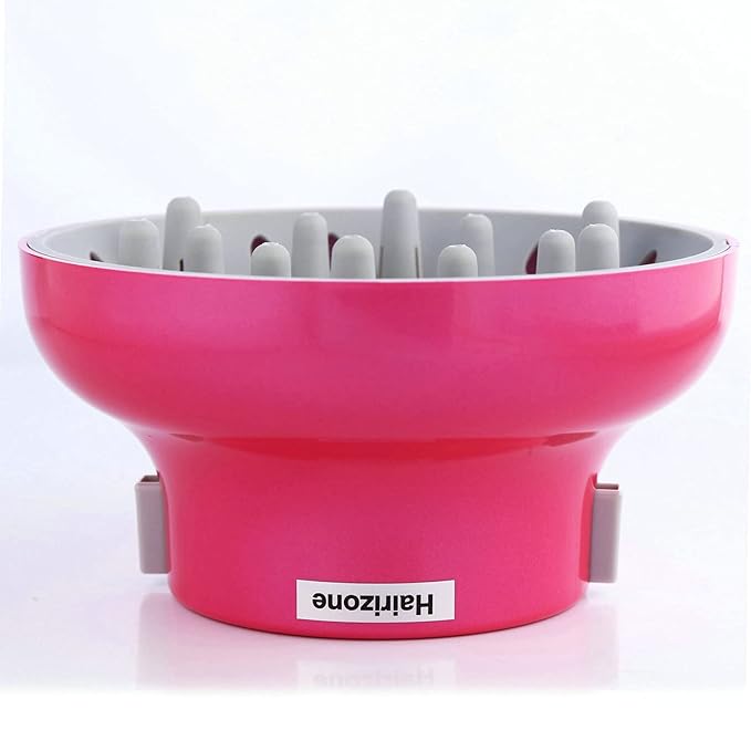 Hairizone Universal Hair Diffuser Adaptable for Blow Dryers with D-1.7-Inch to 2.6-Inch for Curly or Wavy Hair, Roseo
