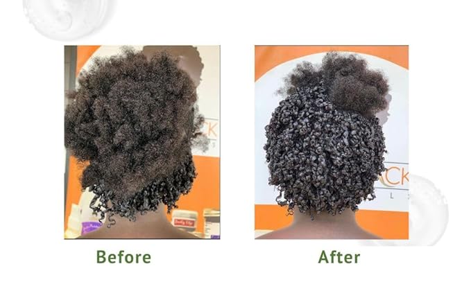 Curling Custard Ghana for Coily Kinky Type 4c Hair, 16 fl oz