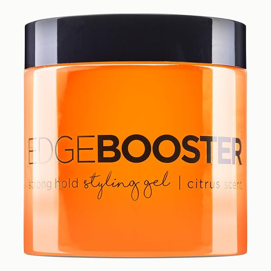 Style Factor EDGE BOOSTER® Strong Hold Styling Gel | Alcohol-Free Hair Gel with Camellia Sinensis Seed Oil for Curly, Wavy & Sleek Styles | Frizz Control, Long-Lasting and Flexible Hold (16.9oz)