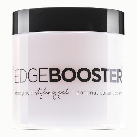 Style Factor EDGE BOOSTER® Strong Hold Styling Gel | Alcohol-Free Hair Gel with Camellia Sinensis Seed Oil for Curly, Wavy & Sleek Styles | Frizz Control, Long-Lasting and Flexible Hold (16.9oz)