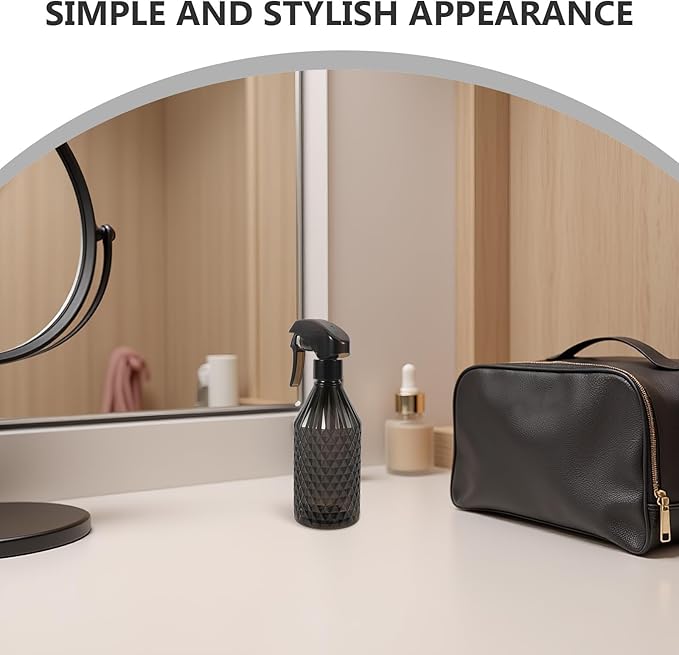 2pcs Continuous Spray Bottle for Hair Care - Barber Water Misting Bottle 200ml with Steel Ball Refillable Fine Mist Sprayer for Home Barber Salon