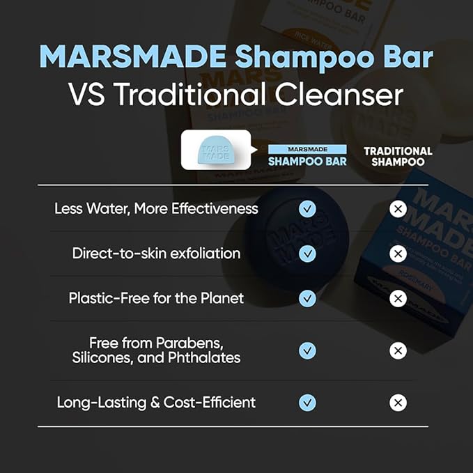 Rosemary Conditioner Bar - Soothing & Stimulating Natural Deep Conditioner for All Hair Types - Hair Growth Moisturizing Cleansing Solid Soap Bar Zero Waste, No Animal Trials 3.5 oz