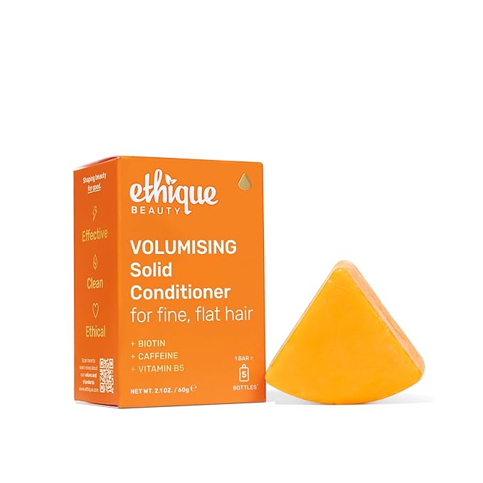 Volumizing Conditioner Bar with Biotin for thin, fine hair - Plastic-Free, Vegan, Cruelty-Free, 2.12 oz