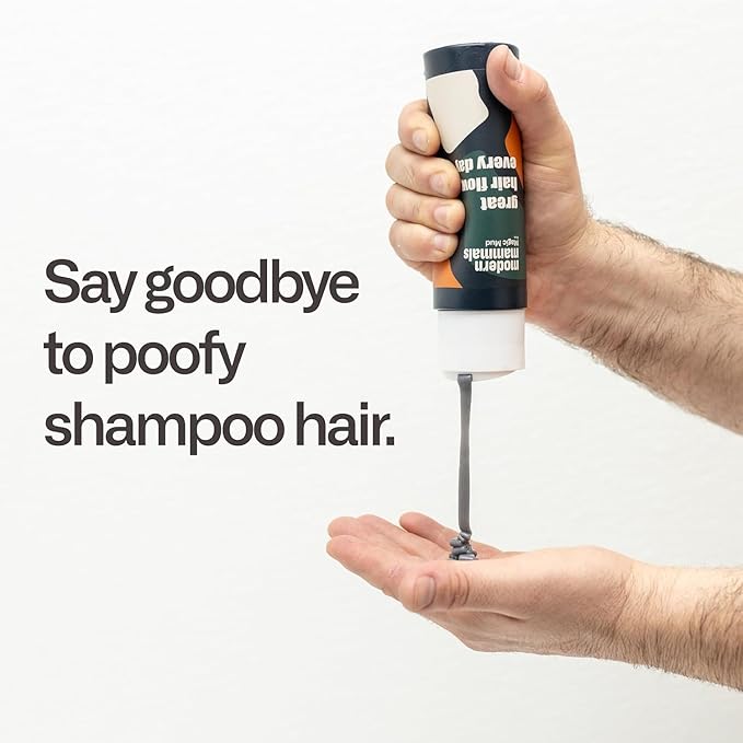 Modern Mammals Men's Hydrating Shampoo | Non Drying I Damage-Free | Sulfate Free I Enhances Natural Hair Volume I Lather Free, Cleansing, 2-in-1 Cowash I Barber Recommended I 8oz bottle