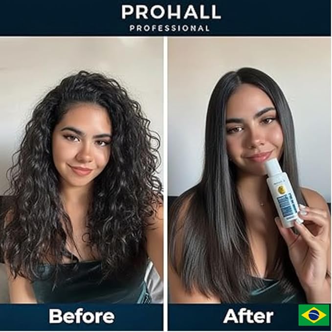 Brazilian Keratin Treatment Blowout Complex-PROHALL SELECT ONE 4.05 oz-Formaldehyde Free Keratin Hair Treatment at Home-Queratina Brasileña Keratina Para Alisar el Pelo Sin Formol-Off White