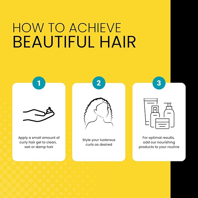 The Hair Diagram - Ashley Marie Curly Coils Styling Gel with Wheat Protein & Argan Oil - Nourishing Natural Ingredients - Moisturizing Gel For Curly Hair - Color Safe - Paraben & Sulfate Free - 12oz