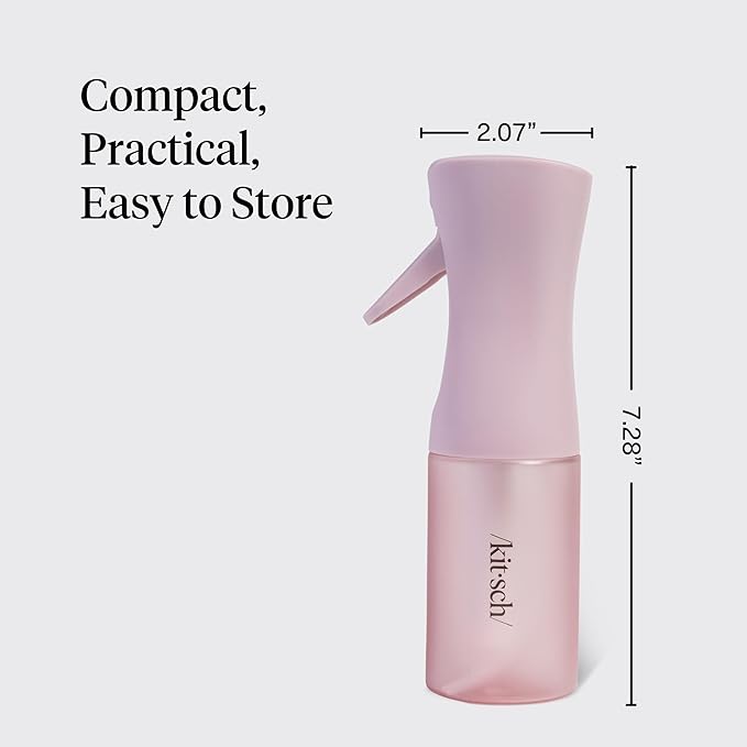 Kitsch Spray Bottle for Hair - Continuous Water Mister with Ultra Fine Mist for Hairstyling, Barbers, Salons, Cleaning, Plants, Versatile Spray Bottles - Made from Recycled Plastic - Sheer Violet, 5oz