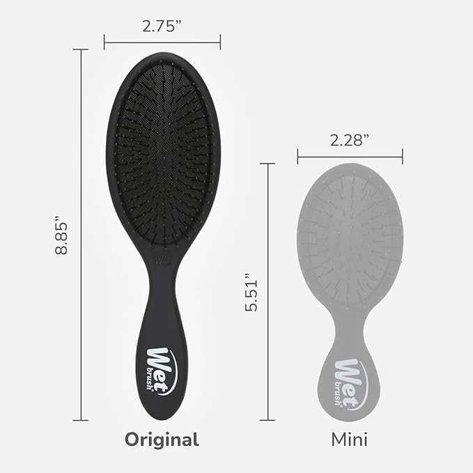 Wet Brush Original Detangler Hair Brush, Black Frost - Ultra-Soft IntelliFlex Bristles - Detangling Brush Glides Through Tangles For All Hair Types (Wet Dry & Damaged Hair) - Women & Men