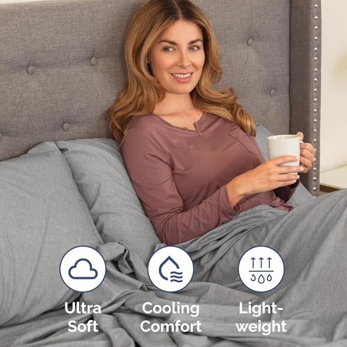 King Pillow Cases Set of 4 - Ultra Soft Hotel Quality Pillowcase Covers - Comfy, Cozy & Wrinkle Free - Shrinkage and Fade Resistant - Machine Washable Pillow Protectors - 4 Piece Set - Heathered Grey