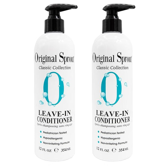 Original Sprout Leave-In Conditioner, Lightweight Moisturizing Conditioner for Dry & Damaged Hair, Detangles, Tames Frizz & Adds Shine, Vegan, Sulfate Free, Safe for Kids & Adults, 12 fl oz, 2 Pack