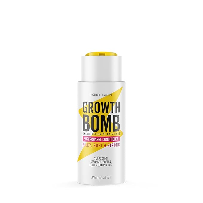 GROWTH BOMB Supercharge Conditioner - Moisturizing Hair Conditioner for Women & Men, Hydrate & Smooth Dry, Damaged, Curly, Frizzy, Color Treated Hair, Smoothing & Hydrating, Sulfate Free - 300 mL