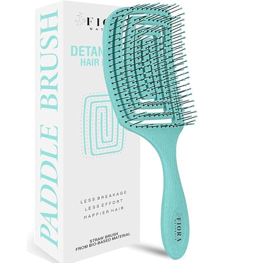 Fiora Naturals Paddle Hair Brush for Thick Hair - Detangler Brush for women - Vented Hairbrush for Gentle Detangling, Best Hair Brush for Wet or Dry Hair