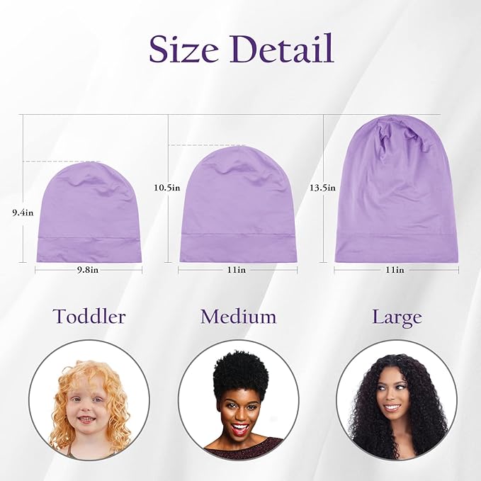 OLESILK 100% Mulberry Silk Bonnet for Sleeping Women & Men, Silk Hair Wrap for Sleeping, Purple