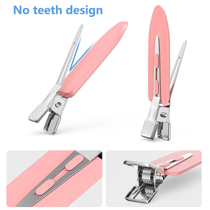 30PCS Metal Alligator Hair Clips, Duck Billed Salon Styling Clips with Holes, Heavy Duty Silver Hair Pins for Women, DIY Bows & Home Use (30 Mixed Sizes)