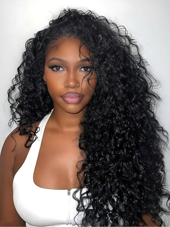 Half Wig Human Hair Jerry Curly Half Wig 200% Density Wear And Go Glueless Wigs Human Hair 3 In 1 Half Wigs With Drawstring Seamless Flip Headband Wig For Women 26Inch