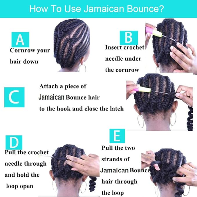 3 Packs 2X Ringlet Wand Curl Jamaican Bounce 8 inch Dark Brown Synthetic Crochet Hair Extensions Pre Looped Crochet Hair Crochet Braiding Hair 20 Roots (#4)
