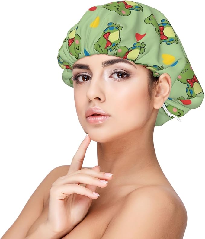 Satin Silk Bonnet for Sleeping Women Double Layer Sleep Hair Bonnets Caps for Curly Braid Hair