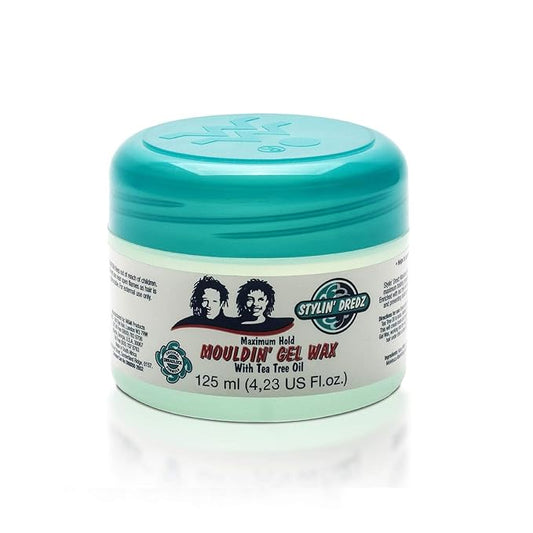Stylin Dredz Mouldin' Gel Wax - Loc n Twist Gel - Dreadlock Gel Wax with Tea Tree Oil - 250 ml Pack of 4