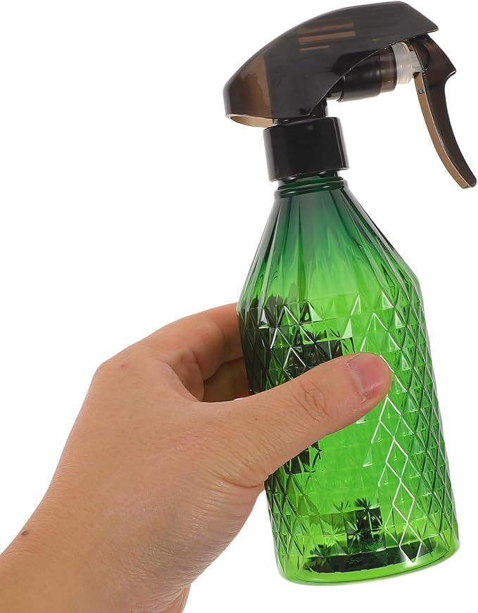 2pcs Continuous Spray Bottle for Hair - Fine Mist Mister with Steel Ball Refillable 6. 7oz Hair Water Sprayer for Salon, Barber, Or Home Use Green