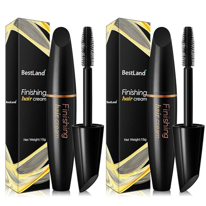 BestLand 2 Pack Hair Finishing Stick, Non-Greasy Hair Wax Stick for Flyaways, Baby Hair, Bangs and Frizz Control, Small Broken Hair Styling Cream (Pack of 2)