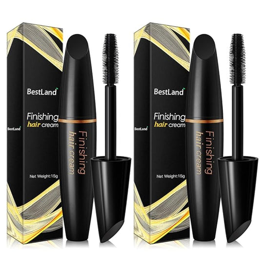 BestLand 2 Pack Hair Finishing Stick, Non-Greasy Hair Wax Stick for Flyaways, Baby Hair, Bangs and Frizz Control, Small Broken Hair Styling Cream (Pack of 2)