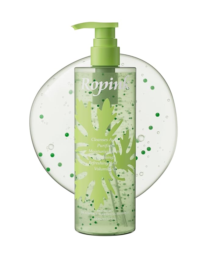 Mugwort Anti-Dandruff Shampoo – Oil-Control Refreshing formula, Soothes Itchy Scalp, Balance Scalp Barrier, Lightweight & Volumizing Hair, Silicone-Free, 10.1 fl oz