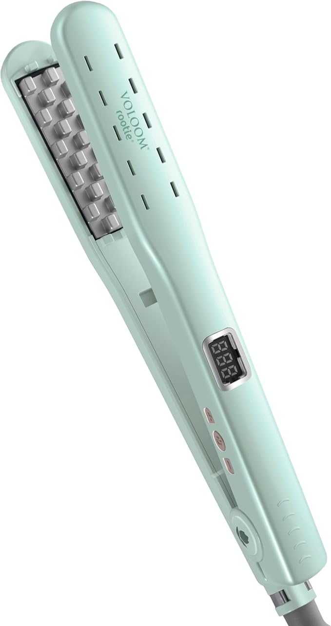 Voloom Rootie 3/4” Inch Professional Volumizing Ceramic Hair Iron | Lasting Hair Volume | for Short Or Thin Hair | Adjustable Temp | Auto Shut-Off