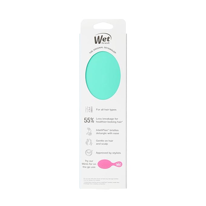 Wet Brush Original Detangler Hair Brush, Amazon Exclusive Aqua- Ultra-Soft IntelliFlex Bristles-Detangling Hairbrush Glides Through Tangles For All Hair Types (Wet Dry & Damaged Hair) - Women & Men