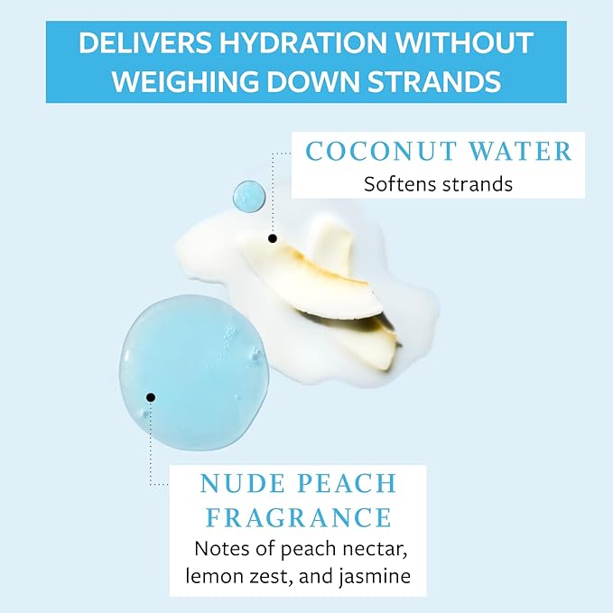 Function of Beauty Straight Hair Shampoo XL - Sulfate-Free Shampoo Gently Cleanses & Hydrates for Sleek Straight Hair - Lightweight & Hydrating with Coconut Water - Hair Care Products