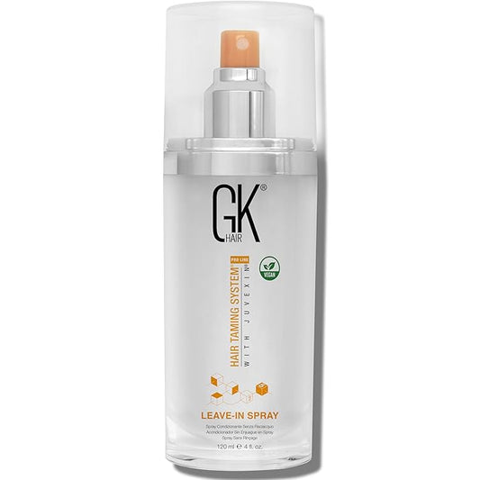 GK HAIR Vegan Leave In Conditioner Spray – Lightweight Detangler Spray For Frizz Control & Heat Protectant for All Hair Types, 120ml
