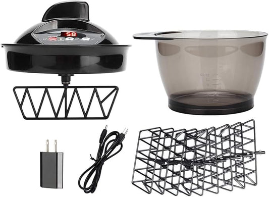 HURRISE Electric Blender Mask, Electric Color Mixer for Hair Salon, Automatic Mixer Hair Dye Cream Mixing Bowl Dyeing Paste Automatic Mixer Hair Dye Cream Mixing Bowl