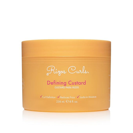 Rizos Curls Defining Custard – Long Hold, Shine & Frizz Control – Defines & Moisturize All Curl Types: Wavy, Curly, Coily 1a–4c – Sulfate & Paraben Free
