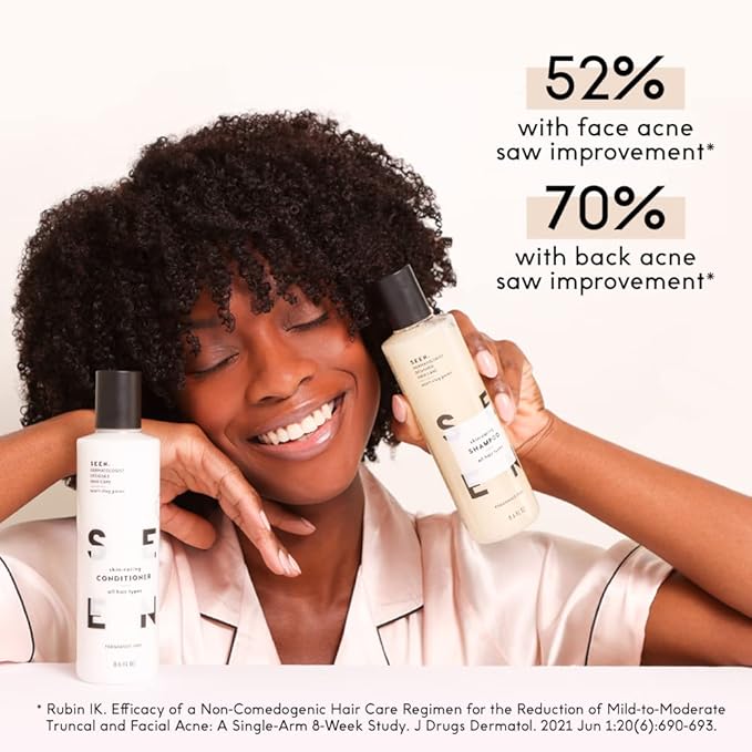 SEEN Conditioner Eco-Refill, Fragrance Free - Non-Comedogenic & Hair Conditioner- Dermatologist-Developed - Safe for Sensitive & Acne Prone Skin