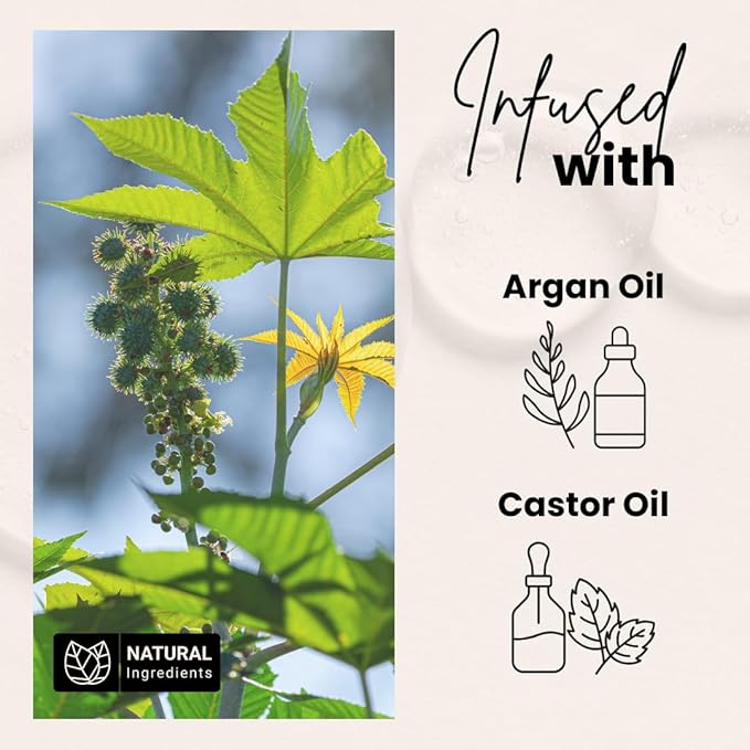 BASK & LATHER Strong Hold Edge Control Gel with Castor Oil, Non-Greasy, Non-Flaking, No White Cast, Long Lasting, Supports Hair Growth, Natural Formula, For All Hair Types, 5.3 Fl Oz