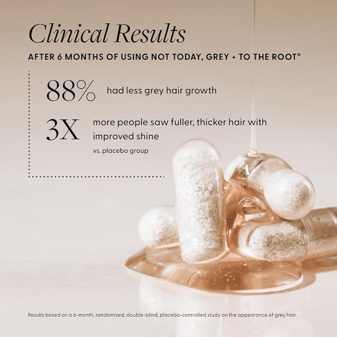 Arey To The Root Hair Serum for Women & Men | Slows Grey Hair Growth & Preserves Pigment in 3-6 Months | Promotes Healthier Hair & Adds Volume | Vegan, Oil-Free, Scent-Free Formula (1 Month)