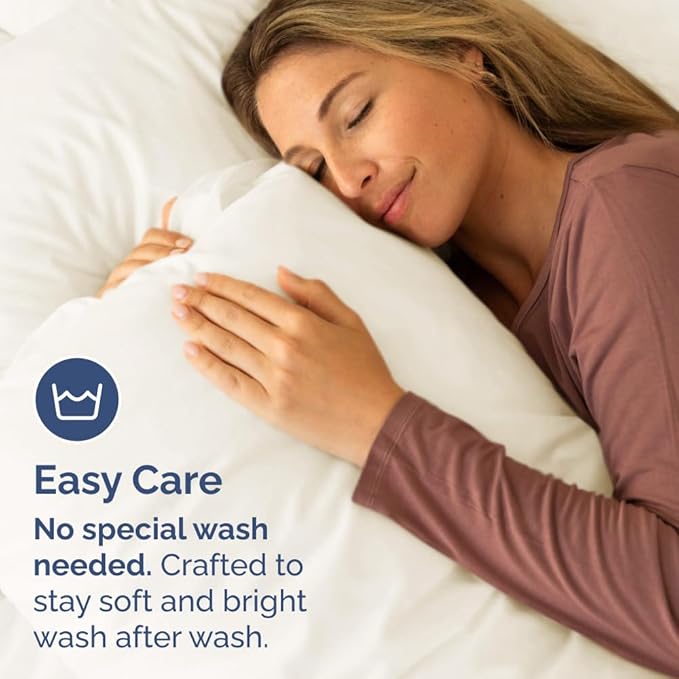 King Pillow Cases Set of 8 - Ultra Soft Hotel Quality Pillowcase Covers - Comfy. Cozy & Wrinkle Free - Shrink, Stain and Fade Resistant - Machine Washable Pillow Protectors - 8 Piece Set - Off White