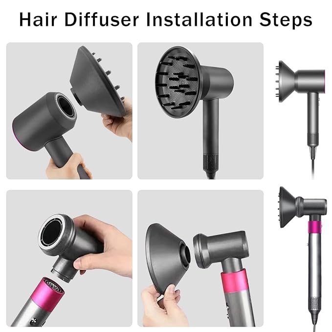 Hair Diffuser Attachment Nozzles for Dyson Supersonic Hair Dryer HD01 HD02 HD03 HD04 HD08 HD15 Tools Accessaries Parts