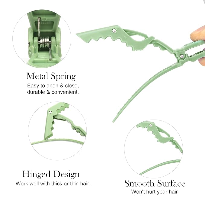 Ondder 24 Pack Alligator Hair Clips, 4.5 inch Clips for Hair Sectioning, Hair Styling Accessories for Women Men Girls Teens, Multicolor