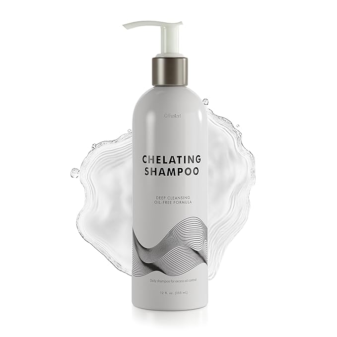 Chelating Shampoo – For Oily Hair & Oily Scalp -Deep Cleansing Clarifying Shampoo- Removes Hard Water Buildup, Chlorine & Residue-Nourishes-No Silicones, No Parabens, Fresh Volume. 12 Fl Oz ( 355 ML)