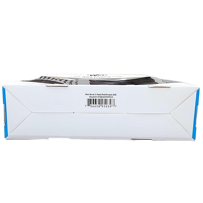 Wet Brush Original Detangler Hair Brush 2-Pack, Pink & Purple, Perfect Stocking Stuffer Set for Women & Men, Ultra-Soft IntelliFlex Bristles for Wet or Dry Hair, Holiday Gift Essential