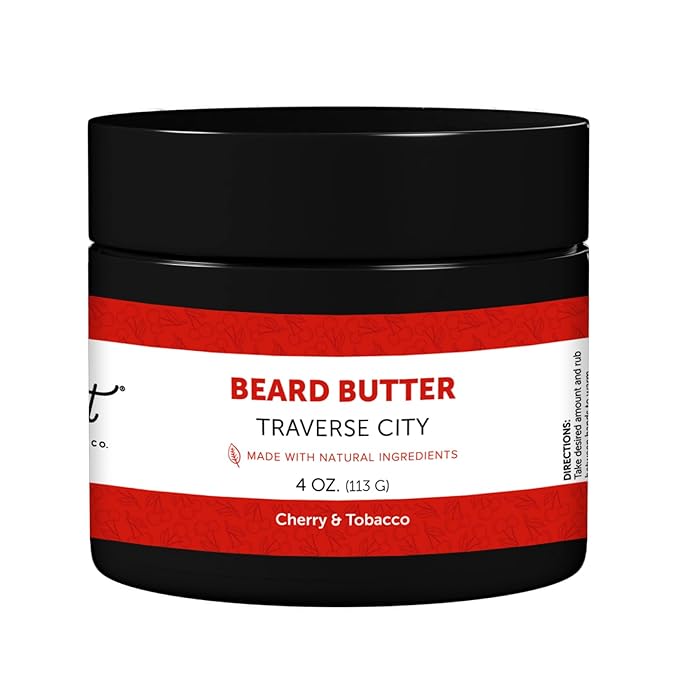 Detroit Grooming Co. Beard Butter for Men | Softens, Thickens & Hydrates with Safflower Oil & Shea Butter | Traverse City Scent, 4oz