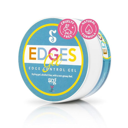 Strong Edge Control for 4c Black Hair with Coconut Oil, Biotin & Castor Oil - Edge Control for Black Hair - Strong Hold Gel for 4c Natural Hair, Long-Lasting Hold that Helps Support Hair Growth 5oz