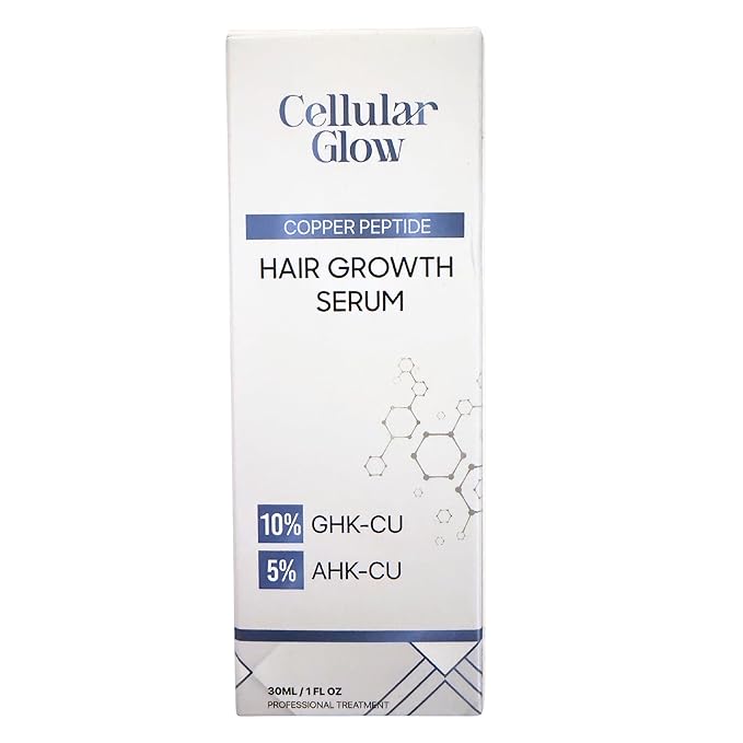 Copper Peptide Hair Serum – 10% GHK-Cu + 5% AHK-Cu Peptides for Hair Growth & Scalp Health – Advanced Regrowth Treatment for Thicker, Fuller Hair