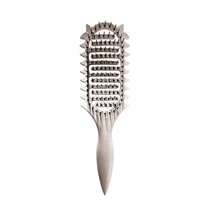 Curl Defining Brush,2025 Vented Hair Brush for Detangling Styling,Curl Brush For Curly Hair Wet,Shaping And Defining Curls For Women and Men(Off White)