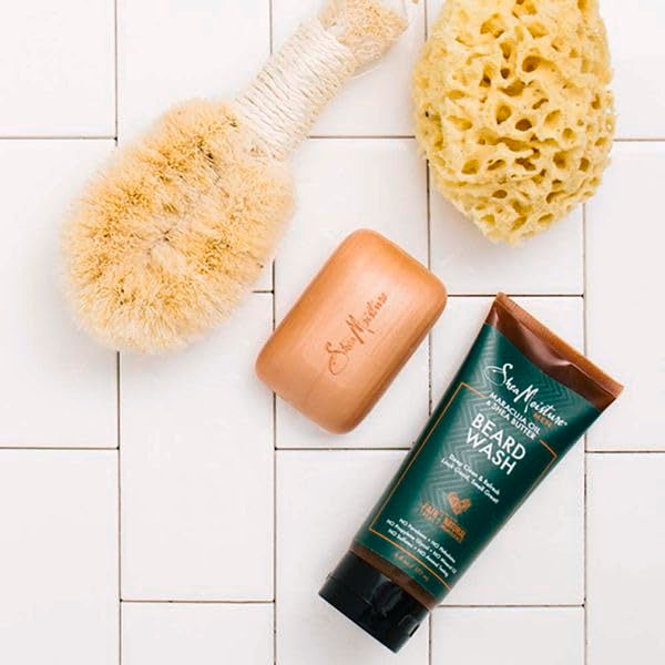 SheaMoisture Beard Wash for a Full Beard Maracuja Oil & Shea Butter to Deep Clean and Refresh Beards 6 oz (Pack of 24)