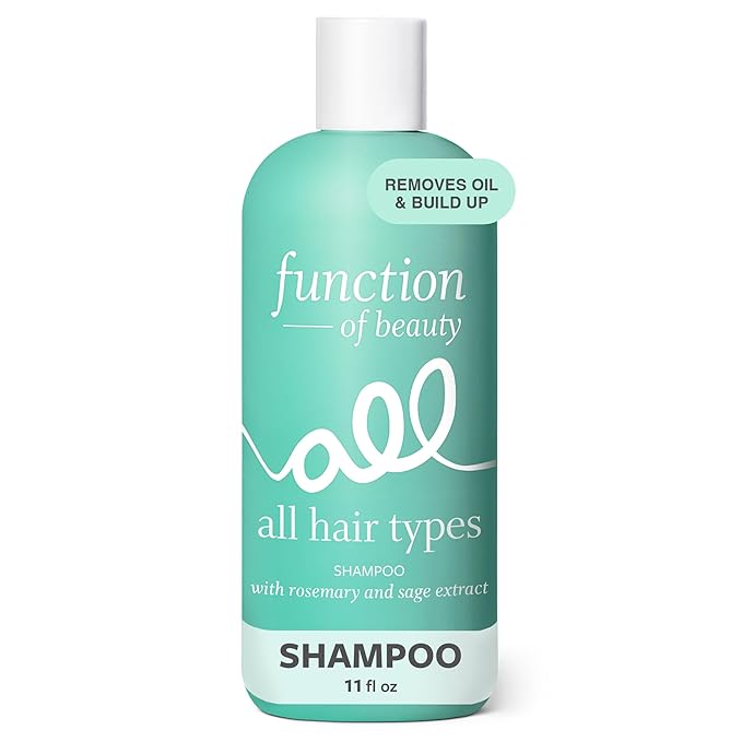 Function of Beauty Clarifying Hair Shampoo for All Hair Types - Sulfate-Free Shampoo Removes Dirt, Build Up & Excess Oil - Lightweight Deep Cleaning Hair Detox - Hair Care Products