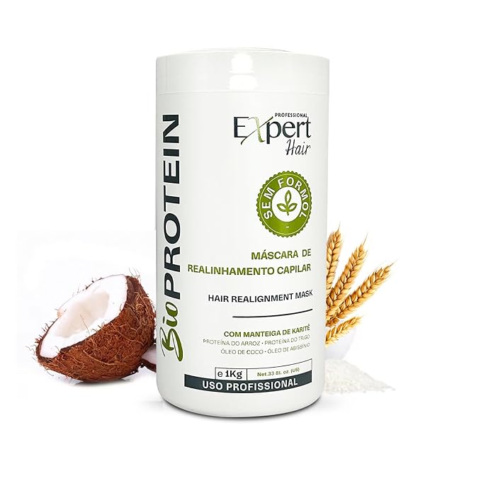 Bio Protein Botox Hair Treatment - Formaldehyde-Free Straightening, Anti-Frizz Keratin with Organic Keratin for Sleek Hair, 1kg