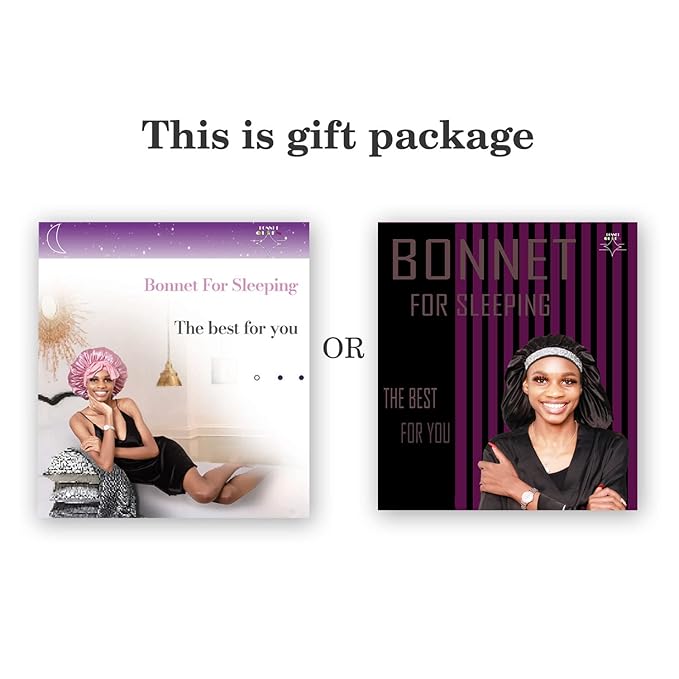 BONNET QUEEN Silk Bonnet for Sleeping Women Satin Bonnet Night Sleep Cap Wrap for Curly Hair with Adjustable Tie Band, Single Layer, Aqua Blue