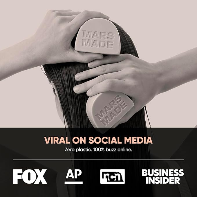 Castor Oil Conditioner Bar - Nourishing & Soothing Natural Deep Conditioner for All Hair Types - Hair Moisturizing, Cleansing Solid Soap Bar - Zero Waste, No Animal Trials 3.5 oz